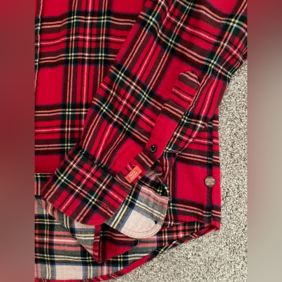 Men’s Maison Scotch & Soda red plaid button down. Perfect for fall ! 🍁🍁🍁 - Picture 7 of 10